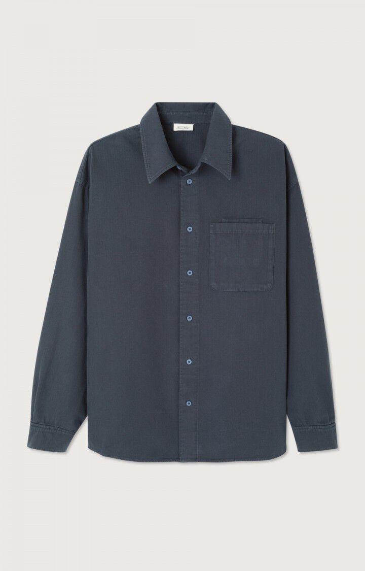 American Vintage Chemise Ample Overshirt Hemd Herren dunkelblau